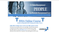 Desktop Screenshot of hhaonlinecourse.com